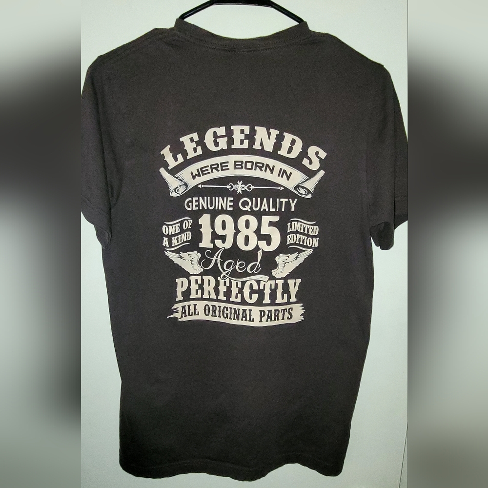 Bella + Canvas "Legends Were Born in 1985" Graphic Tee | Unisex M Birthday Gift
